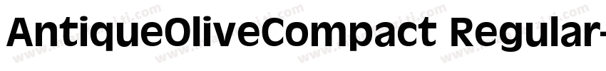 AntiqueOliveCompact Regular字体转换